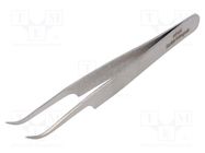 Tweezers; 120mm; Blades: curved; Blade tip shape: sharp; universal BETA