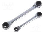 Wrenches set; box,with ratchet; double-sided,with switch; 2pcs. FACOM