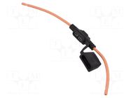 Fuse holder; 19mm; 30A; on cable; Leads: leads x2; UL94V-0; IP67 LITTELFUSE