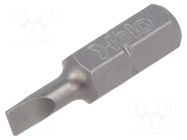 Screwdriver bit; slot; 3.5x0.6mm; 1/4"; Overall len: 25mm FELO
