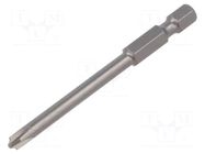 Screwdriver bit; PlusMinus PH-type; SL/PH1; Overall len: 70mm FELO