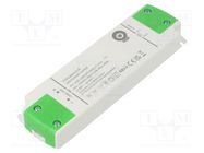 Power supply: switched-mode; LED; 30W; 12VDC; 2.5A; 180÷264VAC POS