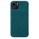 Nillkin Qin Leather Pro Case iPhone 14 Plus Camera Cover Holster Cover Flip Case Green, Nillkin
