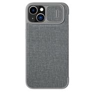 Nillkin Qin Cloth Pro Case Case for iPhone 14 Camera Cover Holster Cover Flip Case Gray, Nillkin