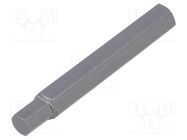 Screwdriver bit; hex key; HEX 8mm; Overall len: 75mm BETA