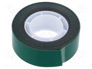 Fastening tape; double-sided; W: 19mm; L: 1.5m; Adhesive: acrylic 