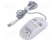 Optical mouse; white,red; USB A; wireless,wired; 1.8m; 600mAh; 6h SAVIO