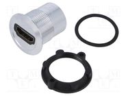 Adapter; for panel mounting,rear side nut; Thread: M22; 1÷10mm ONPOW