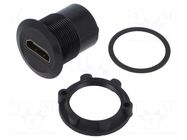 Adapter; for panel mounting,rear side nut; Thread: M22; 1÷10mm ONPOW