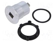 Adapter; for panel mounting,rear side nut; Thread: M22; 1÷10mm ONPOW