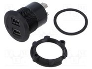 Adapter; for panel mounting,rear side nut; Thread: M22; 1÷10mm ONPOW