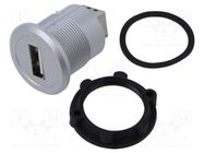 Adapter; USB A socket,USB B socket; USB 2.0; Thread: M22; 1÷10mm ONPOW