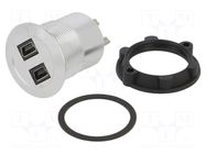 Adapter; USB B mini socket x2,USB B mini plug x2; USB 2.0 ONPOW