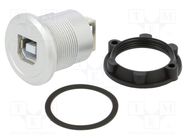 Adapter; USB A socket,USB B socket; USB 2.0; Thread: M22; 1÷10mm ONPOW