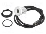 Adapter cable; USB C socket,USB C plug; USB 3.1; Len: 1m ONPOW