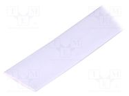 Heat shrink sleeve; glueless; 2: 1; 38.1mm; L: 1m; white TASKER