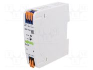 Power supply: switched-mode; for DIN rail; 30W; 24VDC; 1.25A; 80% WAGO