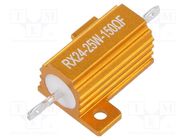 Resistor: wire-wound; with heatsink; 150Ω; 25W; ±1%; 50ppm/°C SR PASSIVES