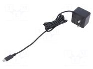 Accessories: power supply; black; 1.5m; 100÷240VAC; 3A; Out: USB C RASPBERRY PI