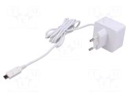 Accessories: power supply; white; 1.5m; 100÷240VAC; 2.5A; 5.1VDC RASPBERRY PI