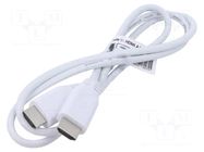 Accessories: connection cable; white; 1m; HDMI plug,both sides RASPBERRY PI