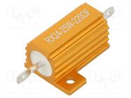 Resistor: wire-wound; with heatsink; 220Ω; 25W; ±1%; 50ppm/°C SR PASSIVES