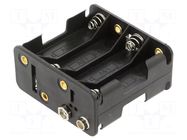 Holder; AA,R6; Batt.no: 8; 6F22 type; black GOOBAY