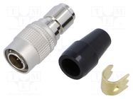 Connector: circular; HR10; push-pull; plug; 2A; silver plated; male HIROSE