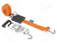 Fastening belt; L: 3.5m; Width: 50mm; orange; 4000kg HILLS CARGO SECUREMENT