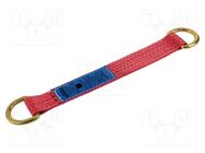 Attachment strap; L: 387mm; Width: 50mm; red HILLS CARGO SECUREMENT