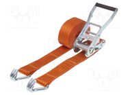 Fastening belt; L: 10m; Width: 50mm; orange; 4000kg HILLS CARGO SECUREMENT