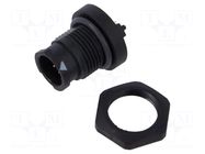 Connector: circular; socket; for panel mounting,front side nut AMPHENOL LTW