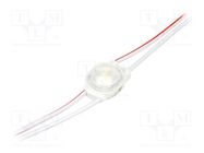 LED; white; 360mW; 7000K; 55lm; IP67; 170°; No.of diodes: 1; -25÷55°C POS