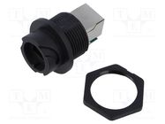 Straight; for panel mounting,rear side nut,screwed; IP67; PIN: 8 AMPHENOL LTW