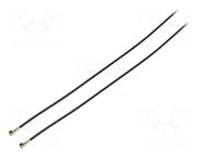 Cable; Colour: black; Len: 0.3m; Wire dia: 35mm; Type: angled HIROSE