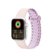 Dux Ducis Strap (Armor Version) Apple Watch Ultra, SE, 9, 8, 7, 6, 5, 4, 3, 2, 1 (49, 45, 44, 42 mm) Silicone Magnetic Band Bracelet Pink Purple, Dux Ducis