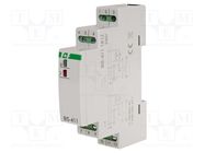 Relay: installation; bistable,impulse; NO/NC; 8A; -25÷50°C; IP20 F&F