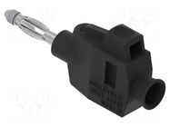 Connector: 4mm banana; plug; 36A; 30VAC; 60VDC; black ELECTRO-PJP