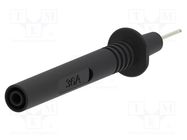Probe tip; 36A; black; Tip diameter: 2mm; Socket size: 4mm ELECTRO-PJP