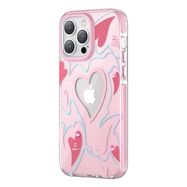 Kingxbar Heart Star Series case for iPhone 14 Pro Max pink heart case, Kingxbar