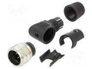 Connector: M16; plug; male; PIN: 7; 5A; 32V; 682; soldering; for cable BINDER