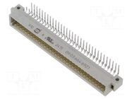Connector: DIN 41612; socket; male; PIN: 64; angled 90°; 2A; THT; a+c HARTING