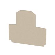 End plate (terminals), 60 mm x 1.5 mm, dark beige Weidmuller