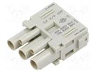 Connector: HDC; contact insert; female; MIXO; PIN: 3; w/o contacts ILME