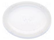 Cover; IP68; transparent; Ø23.6x3mm; GQ19F,LAS1GQF,ONPOW6119F ONPOW
