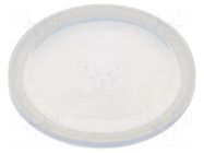 Cover; IP68; transparent; Ø28.8x3.3mm ONPOW