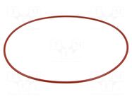 O-ring gasket; silicone; Thk: 3mm; Øint: 160mm; red; -60÷160°C ORING USZCZELNIENIA TECHNICZNE