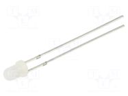 LED; yellow green; 3mm; 45÷68mcd; 30°; Front: convex; 1.8÷2.6VDC OPTOSUPPLY