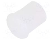 Fiber for LED; Ø3mm; L: 3.2mm; round; Front: convex; straight; PLP2 BIVAR