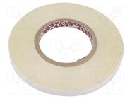 Tape: fixing; W: 12mm; L: 50m; Thk: 0.175mm; colourless; polyacrylic PPI